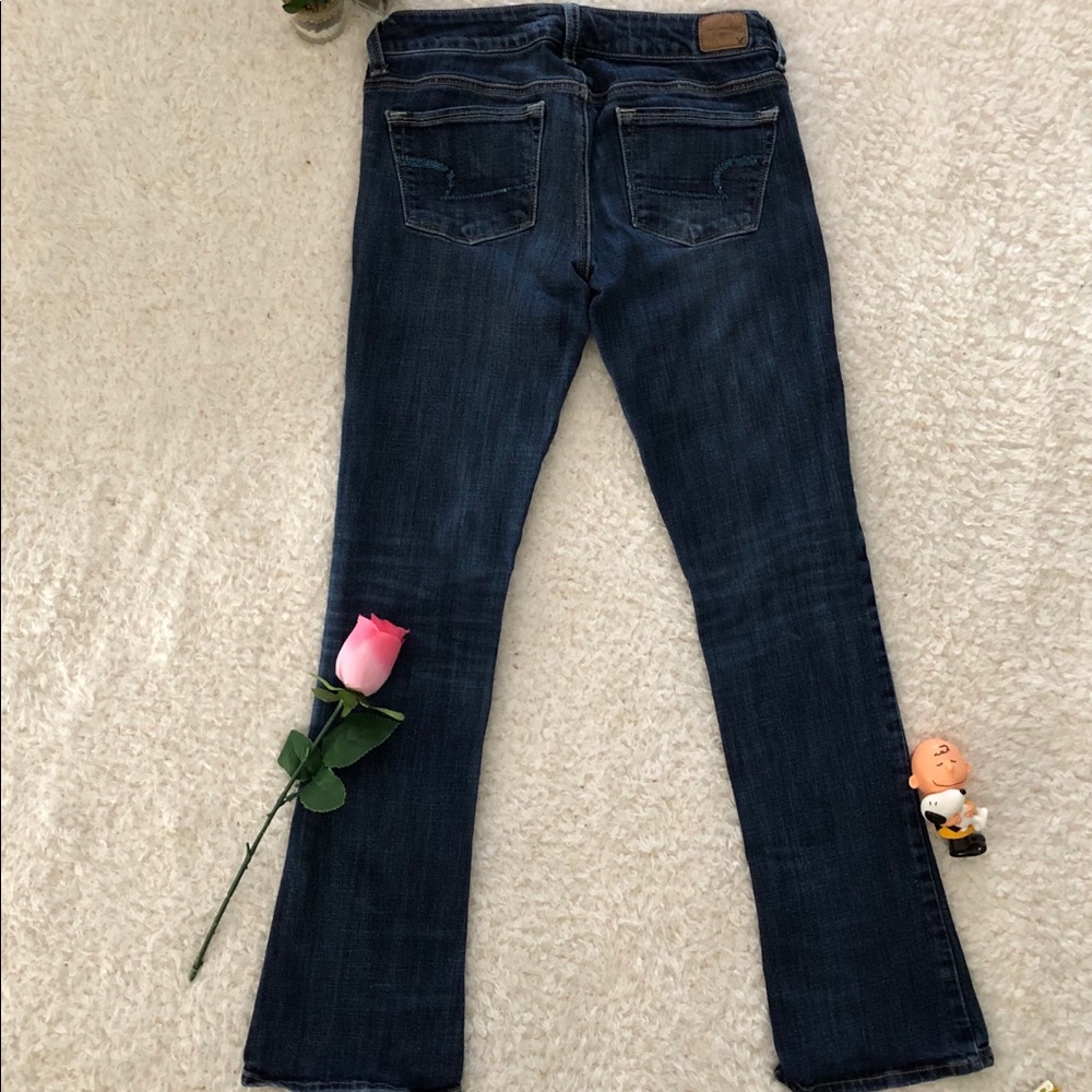 American Eagle Skinny Kick Sequin Pocket Jeans 4
